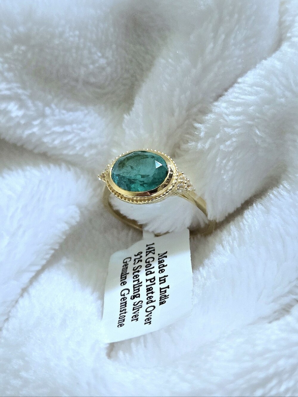 Shivam Green💚 Quartz Ellipse Ring💍 - NWT - Picture 12 of 16